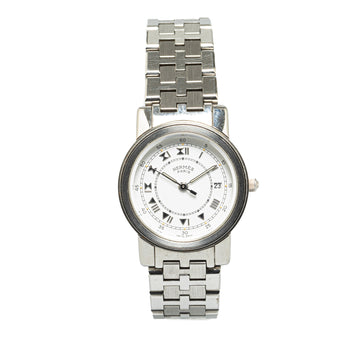 Hermes Quartz Stainless Steel Carrick Watch