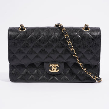 Chanel Classic Double Flap Black Caviar Leather Medium
