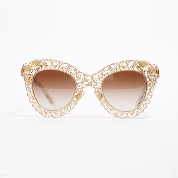 Dolce and Gabbana DG2134 Sunglasses Gold Base Metal 140mm