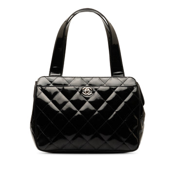 CHANEL Quilted Patent Handbag
