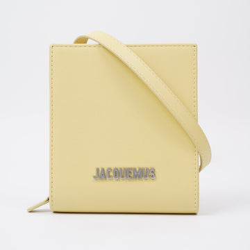 Jacquemus Crossbody Wallet Yellow Leather