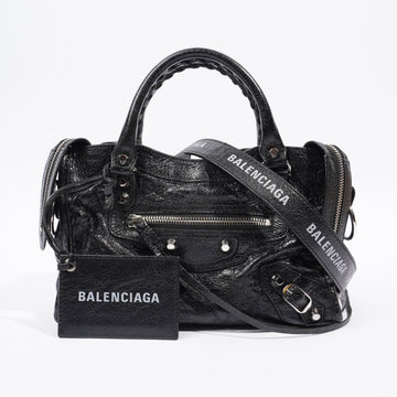 Balenciaga City 2way Bag Black Leather Mini