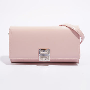 Givenchy 4G Logo Wallet On Chain Blush Pink Leather