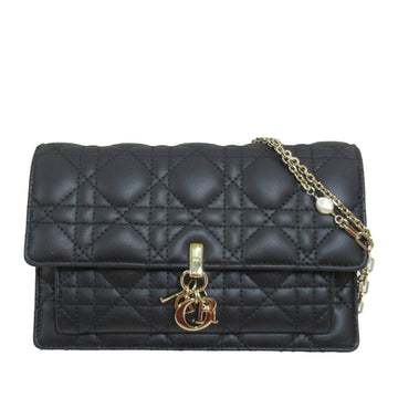 DIORLambskin Cannage My  Daily Wallet on Chain Crossbody Bag