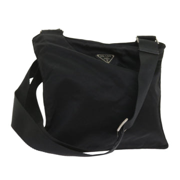 PRADA Shoulder Bag Nylon Black Auth ac2393