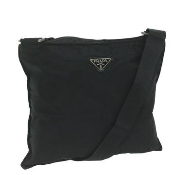 PRADA Shoulder Bag Nylon Black Auth ac2658