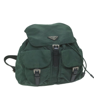 PRADA Backpack Nylon Green Auth ac2726