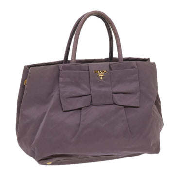 PRADA Tote Bag Nylon Purple Auth ac2733