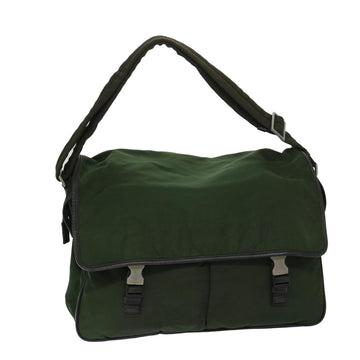 PRADA Shoulder Bag Nylon Green Auth ac2814