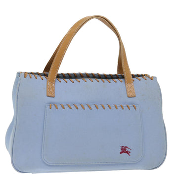 BURBERRY Blue Label Hand Bag Canvas Blue Auth ac2928