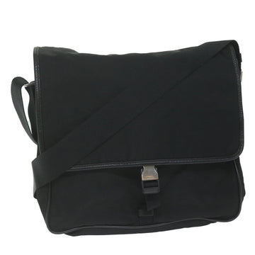 PRADA Shoulder Bag Nylon Black Auth am5455