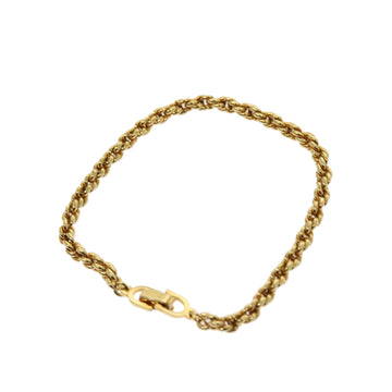 CHRISTIAN DIOR Bracelet Metal Gold Auth am5562