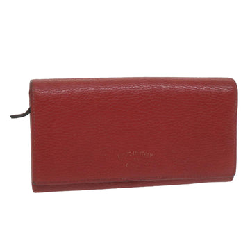 GUCCI Swing Wallet Leather Red 354498 Auth am5642