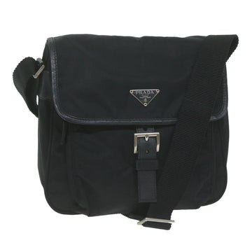 PRADA Shoulder Bag Nylon Black Auth am5761