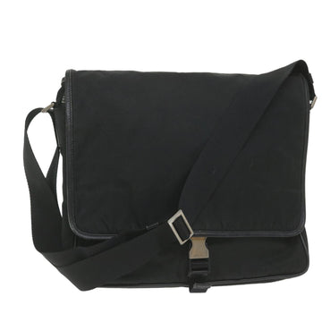 PRADA Shoulder Bag Nylon Black Auth ar10484