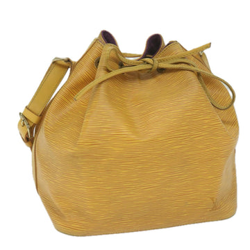 LOUIS VUITTON Epi Petit Noe Shoulder Bag Tassili Yellow M44109 LV Auth ar10998