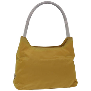 PRADA Shoulder Bag Nylon Yellow Auth ar11363B