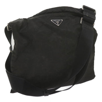 PRADA Shoulder Bag Nylon Black Auth bs10288