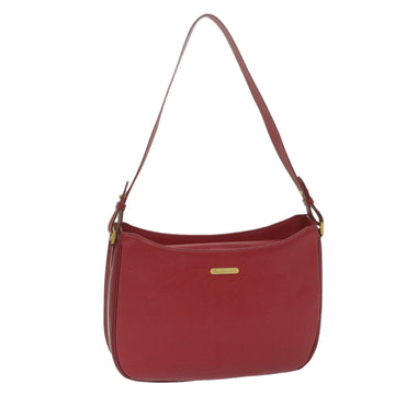 BURBERRYSs Shoulder Bag Leather Red Auth bs10914