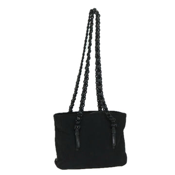 PRADA Shoulder Bag Nylon Black Auth bs11267
