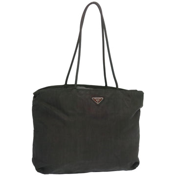 PRADA Tote Bag Nylon Khaki Auth bs12022