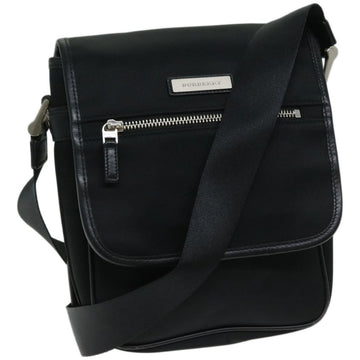 BURBERRY Shoulder Bag Nylon Black Auth bs12201