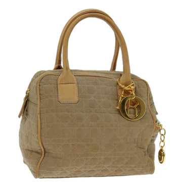 CHRISTIAN DIOR Canage Hand Bag Nylon Beige Auth bs12732