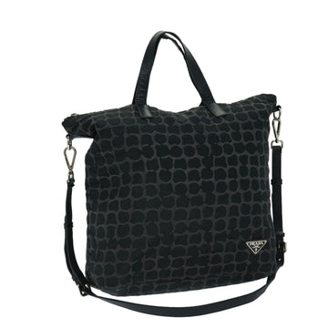 PRADA Shoulder Bag Nylon 2way Black Auth bs12865