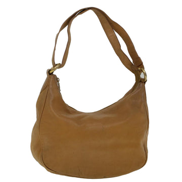 GUCCI Shoulder Bag Leather Beige 001 115 1373 Auth bs8793