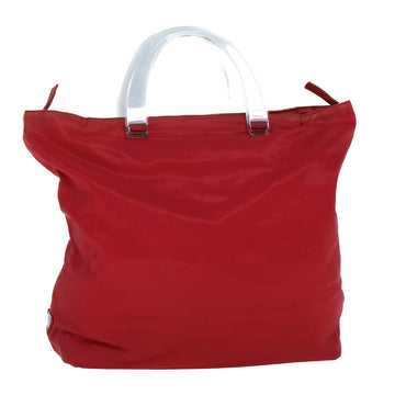 PRADA Tote Bag Nylon Red Auth bs8927