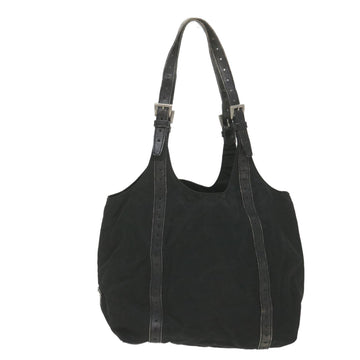 PRADA Tote Bag Nylon Black Auth bs9826