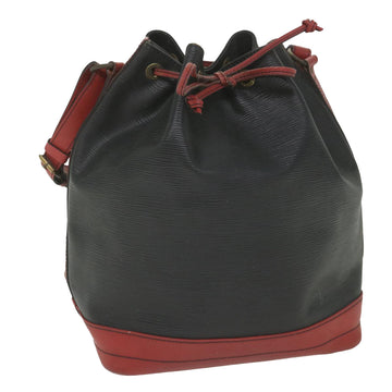 LOUIS VUITTON Epi Noe Shoulder Bag Bicolor Black Red M44017 LV Auth bs9852