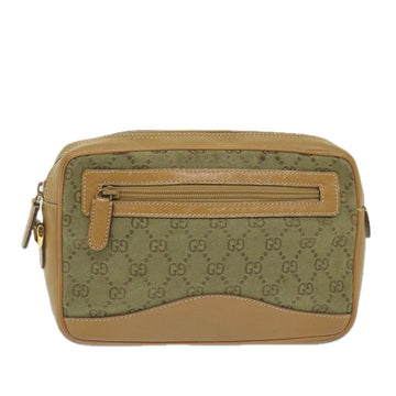 GUCCI GG Canvas Clutch Bag Brown 018 3642 Auth ep2119