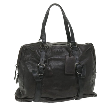 PRADA Shoulder Bag Leather Brown Auth ep2128