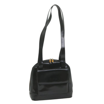 GUCCI Shoulder Bag Leather Black 001 1075 1650 0 Auth ep2211
