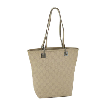 GUCCI GG Canvas Tote Bag Beige 31244 Auth ep3172