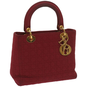 CHRISTIAN DIOR Canage Hand Bag Nylon Red Auth ep3553