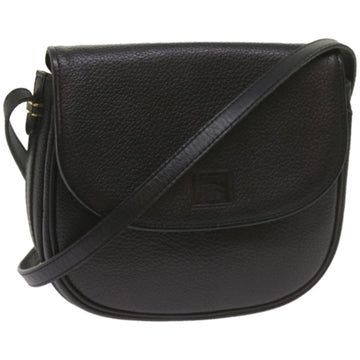 BURBERRYSs Shoulder Bag Leather Black Auth ep3585