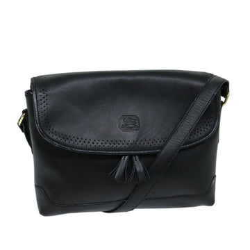 BURBERRYSs Shoulder Bag Leather Black Auth ep3768