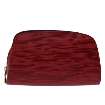 LOUIS VUITTON Epi Dauphine PM Pouch Red M48447 LV Auth ep3876