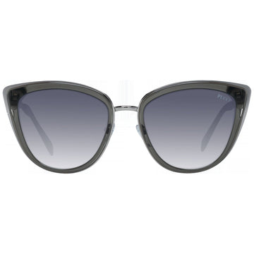 EMILIO PUCCI Cat Eye Silver Sunglasses Ep0092 20B 55/19 145 Mm