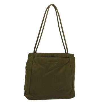 PRADA Shoulder Bag Nylon Khaki Auth fm3020