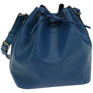 LOUIS VUITTON Epi Petit Noe Shoulder Bag Blue M44105 LV Auth fm3234