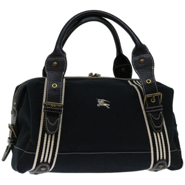 BURBERRY Blue Label Hand Bag Canvas Black Auth hk1142