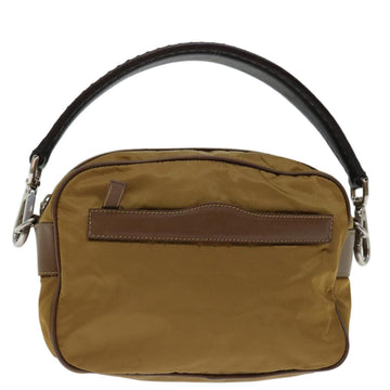 PRADA Shoulder Bag Nylon Brown Auth ki4171
