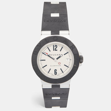 BVLGARI Grey Aluminum Titanium Rubber   103382 Men's Wristwatch 40 mm
