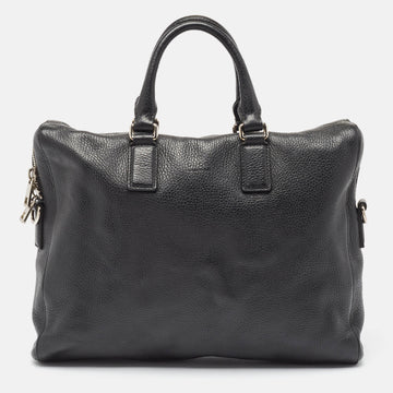 GUCCI Black Leather Briefcase Bag