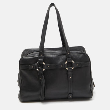 BALLY Black Leather Charlyna Shoulder Bag