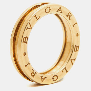 BVLGARI B.Zero1 1-Band 18k Yellow Gold Ring Size 55