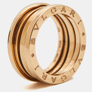 BVLGARI B.Zero1 18k Rose Gold Ring Size 53